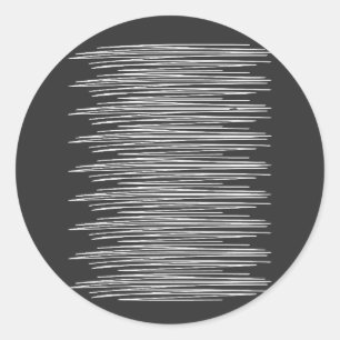 Adesivo Redondo Arte da Linha Branca