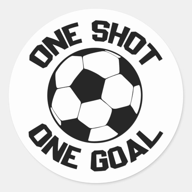 Adesivo Redondo Arte de esportes de futebol legal (Frente)