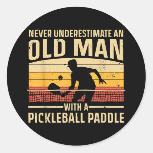 Adesivo Redondo Arte De Pickleball legal Para Homens Mulheres Pick