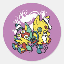 Arte do Dia das Bruxas de Gatos Cerrantes: Assusta