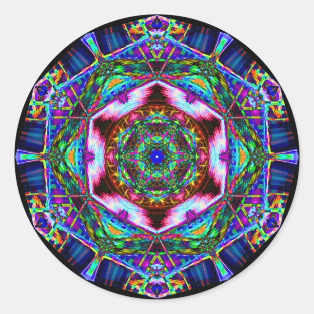 Adesivo Redondo Arte do fumo (Frente)