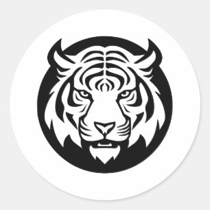 Adesivo Redondo Arte elegante em estilo minimalista