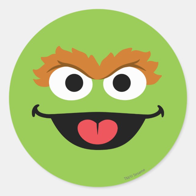 Adesivo Redondo Arte Facial do Oscar (Frente)