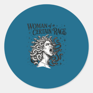 Adesivo Redondo Arte feminista empoderamento mulher de uma certa r