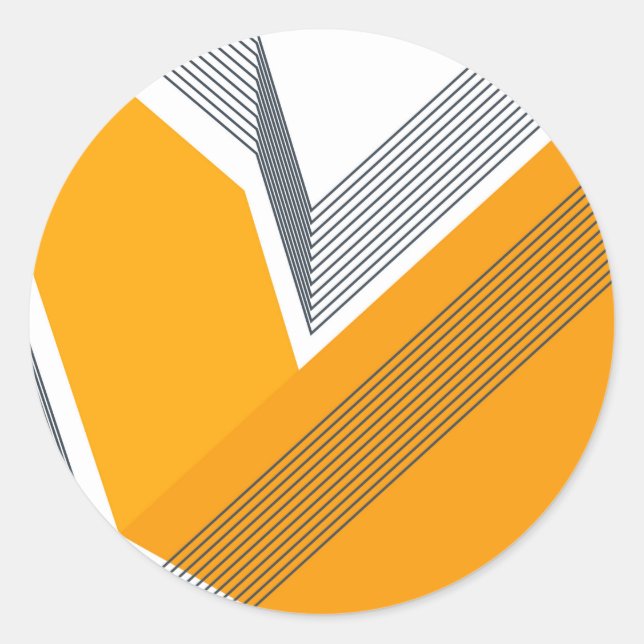 Adesivo Redondo Arte geométrica moderna, legal, moderna, moderna,  (Frente)