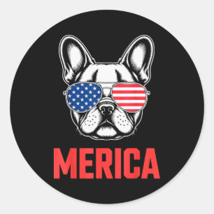 Adesivo Redondo Arte Legal de Bulldog Francês para Homens Mulheres