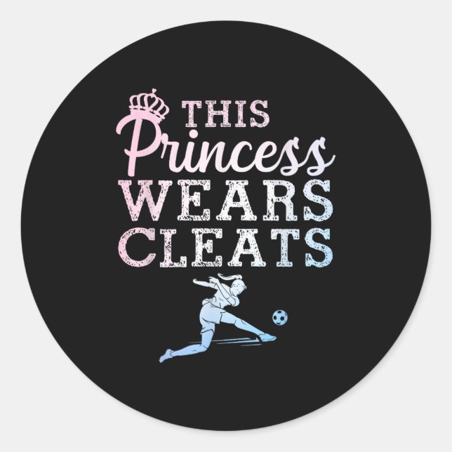 Adesivo Redondo Arte legal De Futebol Para Mulheres Adolescentes G (Frente)