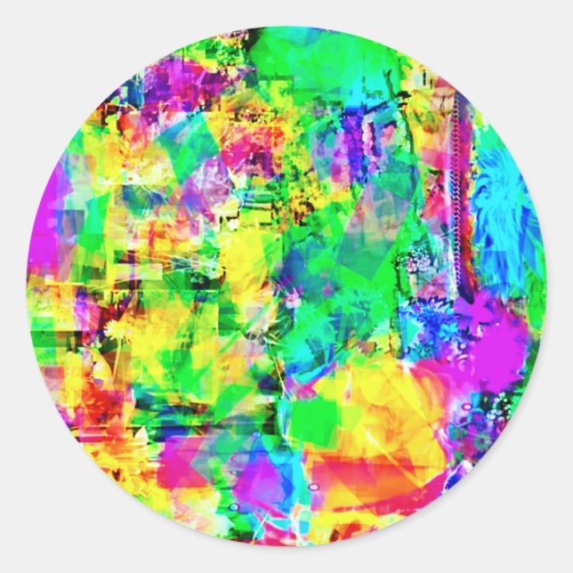 Adesivo Redondo Arte legal de John Howard Schultz Jr (Frente)