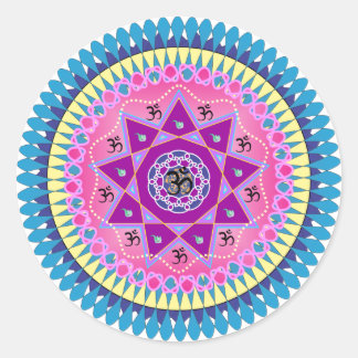 Adesivo Redondo Arte Mandala
