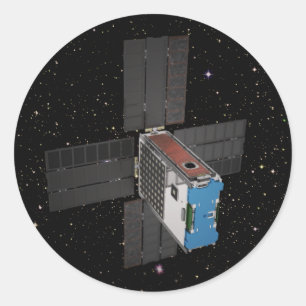 Adesivo Redondo Artemis BioSentinel CubeSat