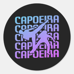 Adesivo Redondo Artes marciais da Capoeira