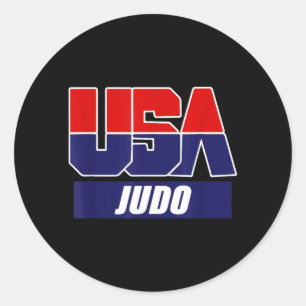 Adesivo Redondo Artes Marciais de Judô 2024 Equipe EUA