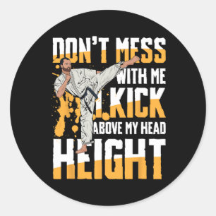 Adesivo Redondo Artes Marciais Entusiastas Karate