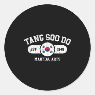 Adesivo Redondo Artes Marciais Tang Soo Est