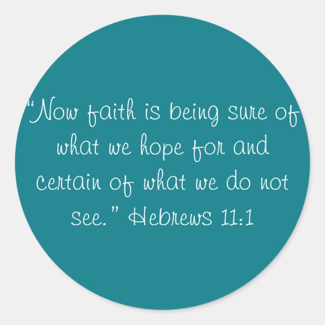 Adesivo Redondo artesanato "Fé" (Frente)