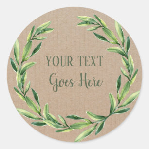 Adesivo Redondo Artesanato Floral de Ferida de Vintagem do Produto