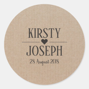 Adesivo Redondo Artesanato Papel Monograma Vinheta de Casamento