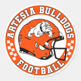 Adesivo Redondo Artesia Bulldogs Football Roundel