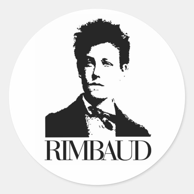 Adesivo Redondo Arthur Rimbaud (Frente)