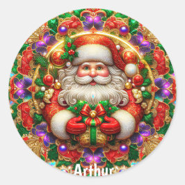 Adesivo Redondo ARTHUR ~ SHINY PAPAIS NOEIS Natal ~