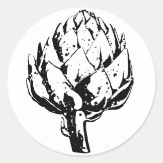 Adesivo Redondo Artichoke Sticker