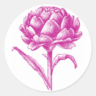 Adesivo Redondo Artichoke Stickers