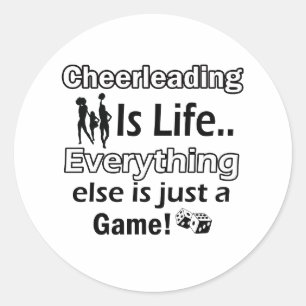 Adesivo Redondo Artigos Cheerleading do presente