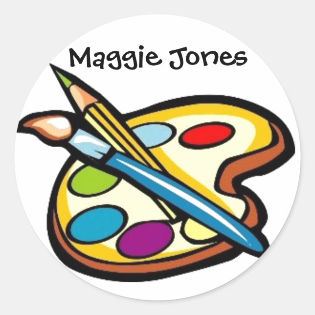 Adesivo Redondo Artist Sticker by SRF (Frente)