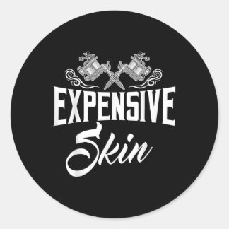 Adesivo Redondo Artista Caro Da Máquina De Incêndio Por Tatuagem D