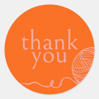 Adesivo Redondo Artista Fibra Obrigado Autocolante Moderno De Fios