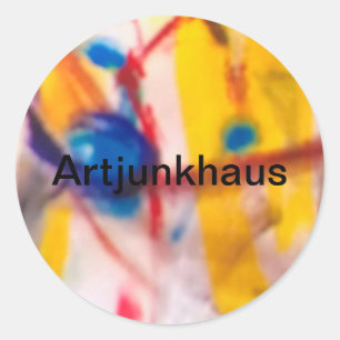 Adesivo Redondo Artjunkhaus Hummingbird Abstrato Jeff Hankamer