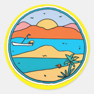 Adesivo Redondo Artsy Anna Stickers