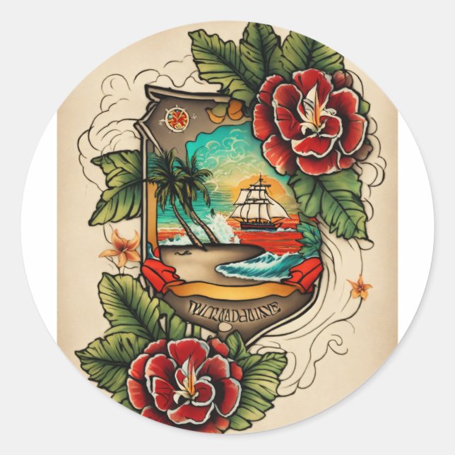 Adesivo Redondo ArturModa #UniqueDesign (Frente)