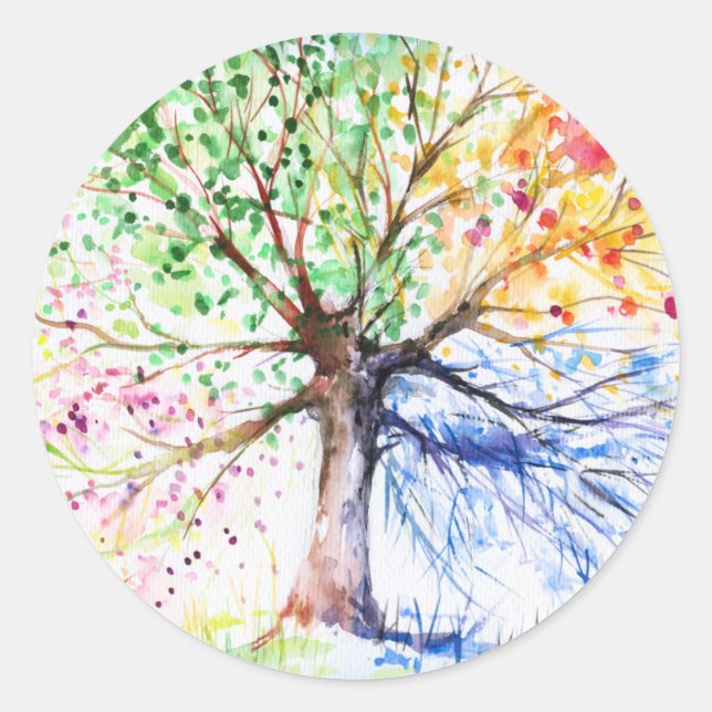 Adesivo Redondo Árvore (Frente)