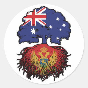 Adesivo Redondo Árvore Australiana Montenegro