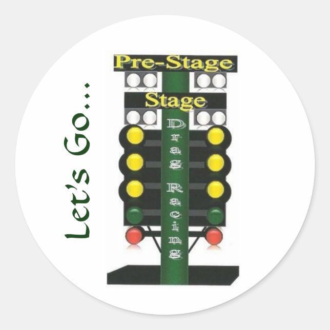 Adesivo Redondo Árvore cristo, Vamos Ir... (Frente)