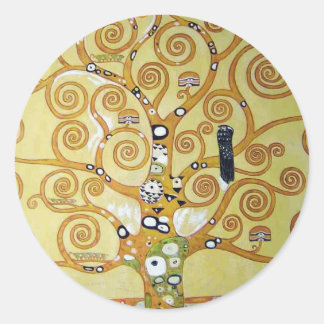 Adesivo Redondo ÁRVORE DA VIDA - Klimt
