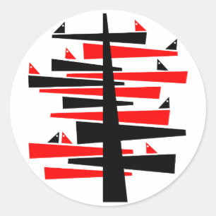 Adesivo Redondo Árvore de Conversação