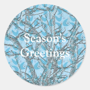 ADESIVO REDONDO ÁRVORE DE NATAL