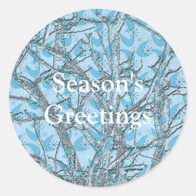 ADESIVO REDONDO ÁRVORE DE NATAL (Frente)