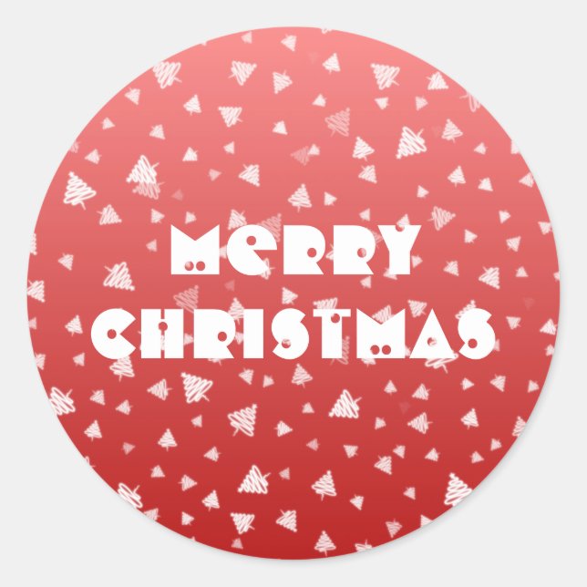 Adesivo Redondo Árvore de Natal (Frente)