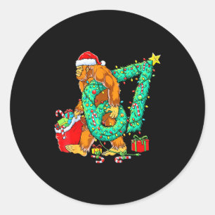 Adesivo Redondo Árvore de Natal do Meme Bigfoot 67 Lifesty de Beis