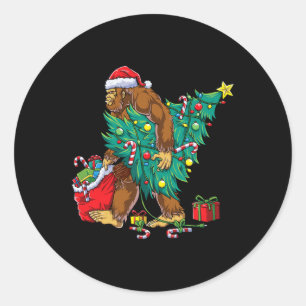 Adesivo Redondo Árvore de Natal Grande Luzes Xmas Meninos Sasqua
