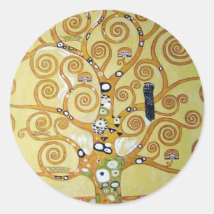 Adesivo Redondo ÁRVORE de VIDA - Klimt
