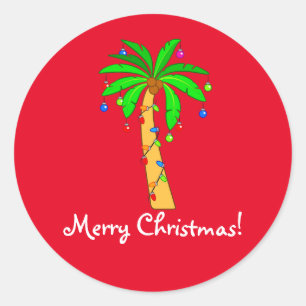 Adesivo Redondo Árvore Palm decorada para Ruas redondas clássica