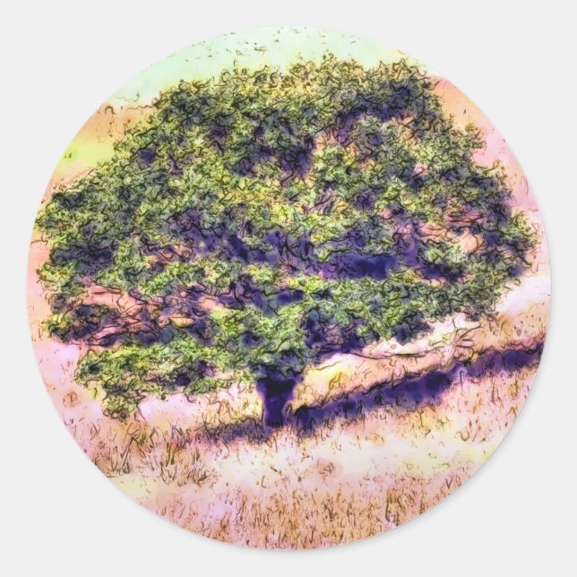 ADESIVO REDONDO ÁRVORES (Frente)