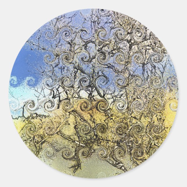 ADESIVO REDONDO ÁRVORES (Frente)