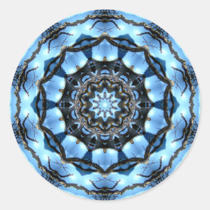 ADESIVO REDONDO ÁRVORES