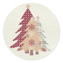 Árvores de Natal Country Plaid, Bolinhas, Neve