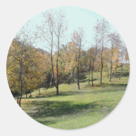 Adesivo Redondo Árvores primavera